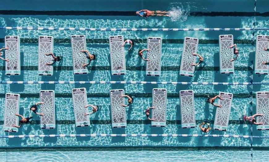 Image 4: Group Aqua Float Fitness Class