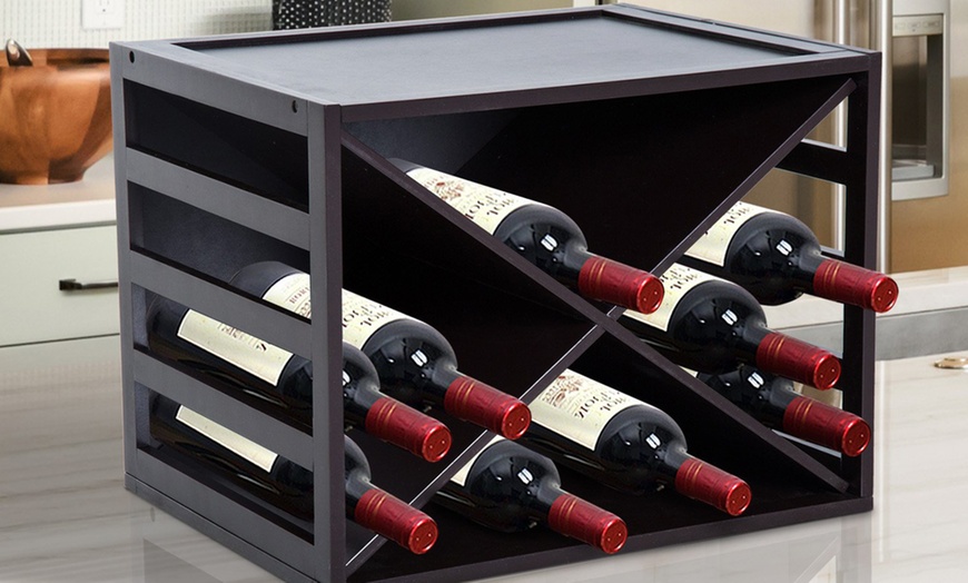 Image 16: Homcom Cube Wine Rack