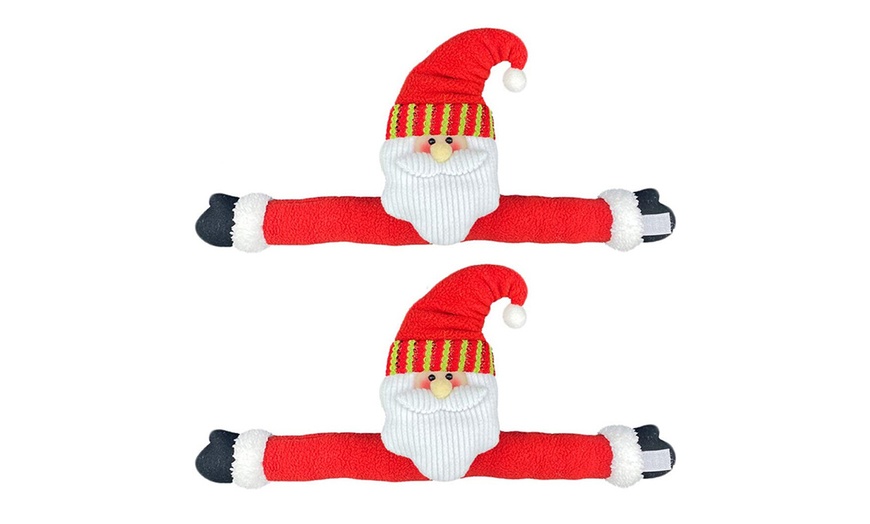 Image 11: 2 ou 4 boucles de rideaux sur le thème de Noël