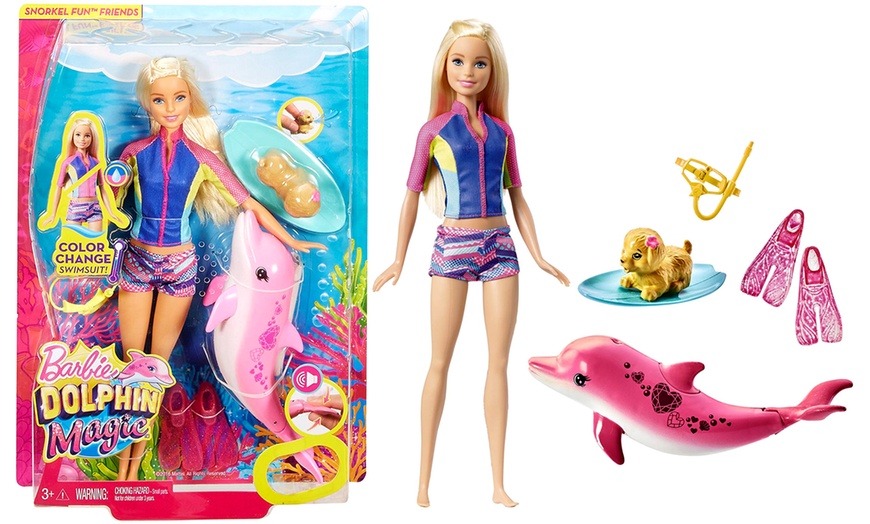 Image 1: Barbie Dolphin Magic Snorkel Doll