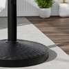 Image 20: Large 3m Black Rotating Outdoor Parasol with Multiple Base Styles