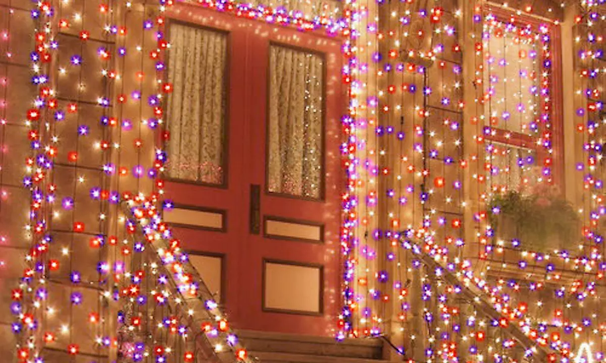 100 LED Solar-Powered Multi Color Fairy String Lights - Primary Image