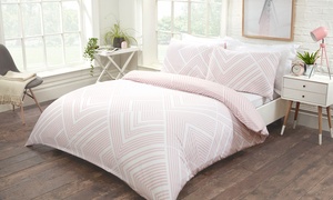 Striped Geometric Duvet Set