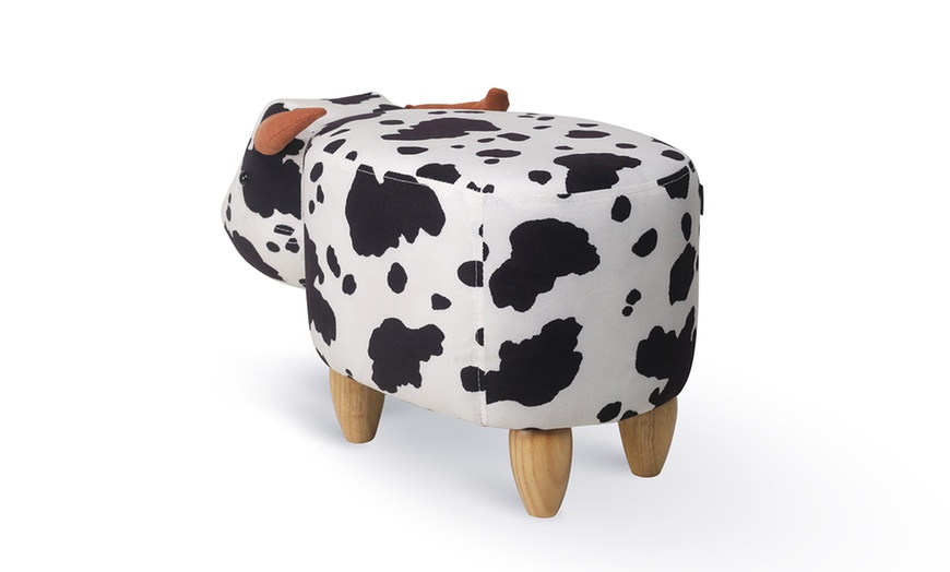 Image 7: Pouf forme animal en bois