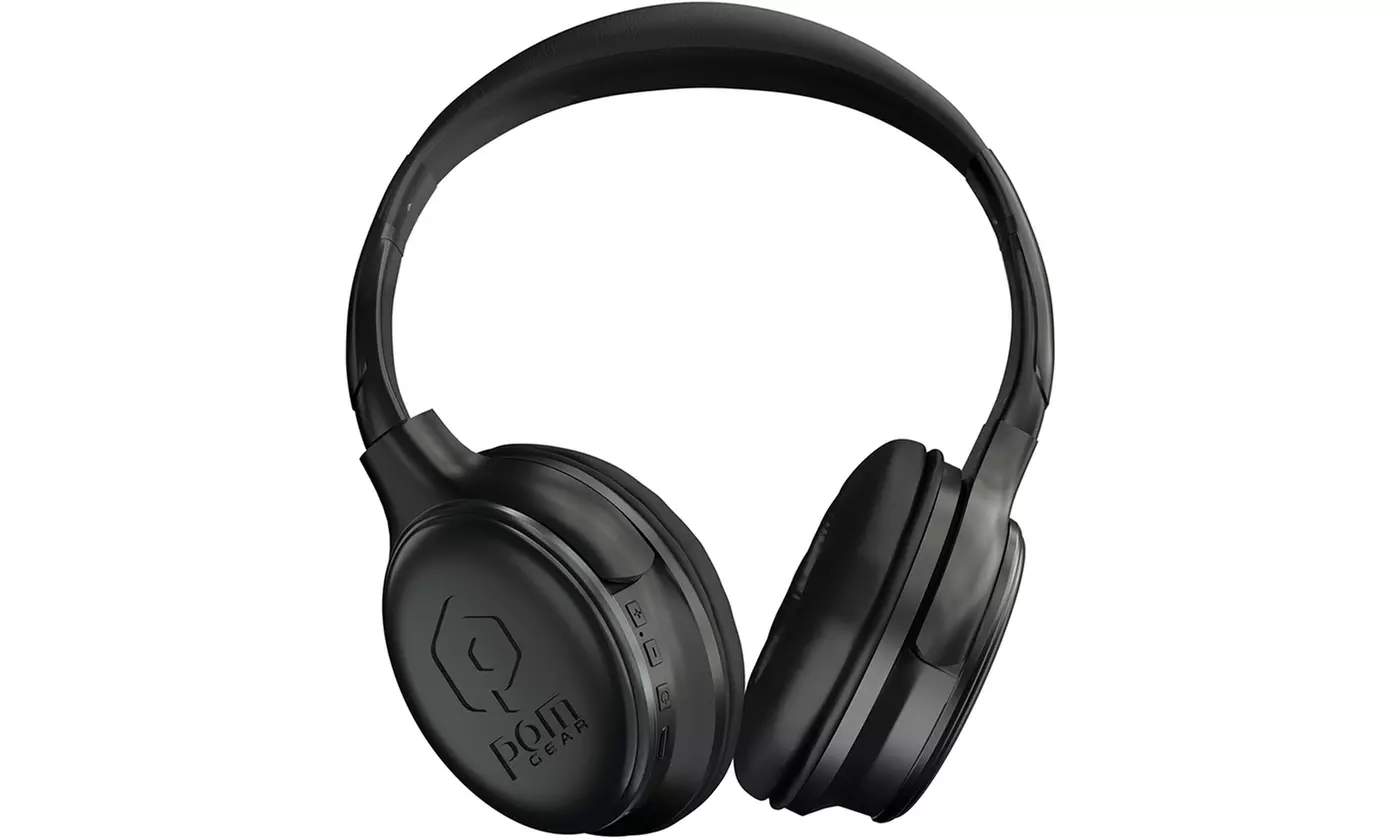 POM Gear P3 P2G-P300 Noise-Isolating Wireless Bluetooth Folding Over-Ear Headphones - Second Medium
