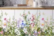 One or Two Green Plants and Flowers Wall Stickers - Second Medium