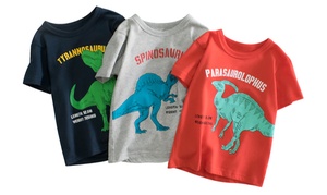  Boy's Dinosaur Short Sleeve T-Shirt 