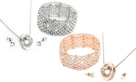 1 ou 2 parures de bijoux fabriquée avec cristaux Swarovski®