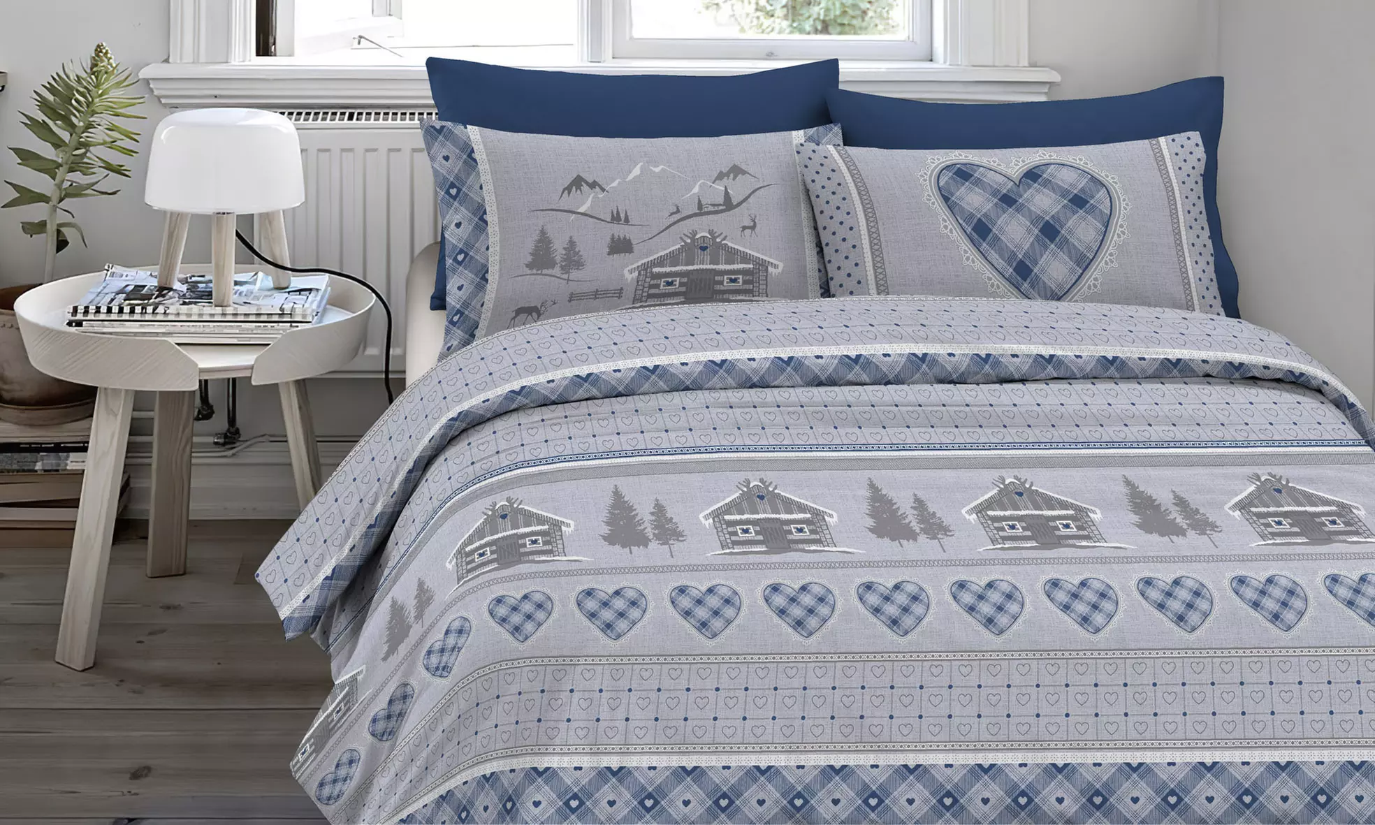 Parure copripiumino in Flanella Chalet