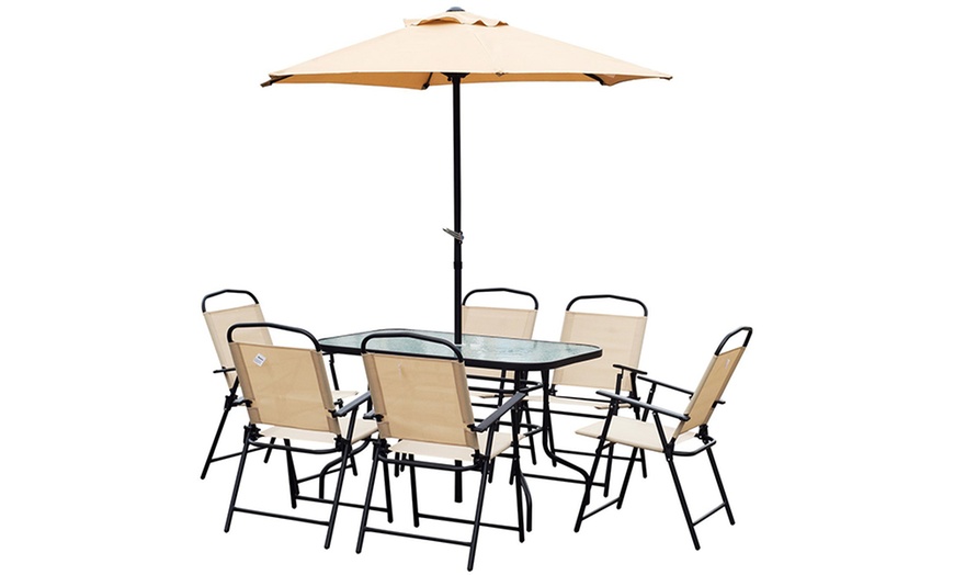 Image 4: Outsunny Outdoor Dining Set