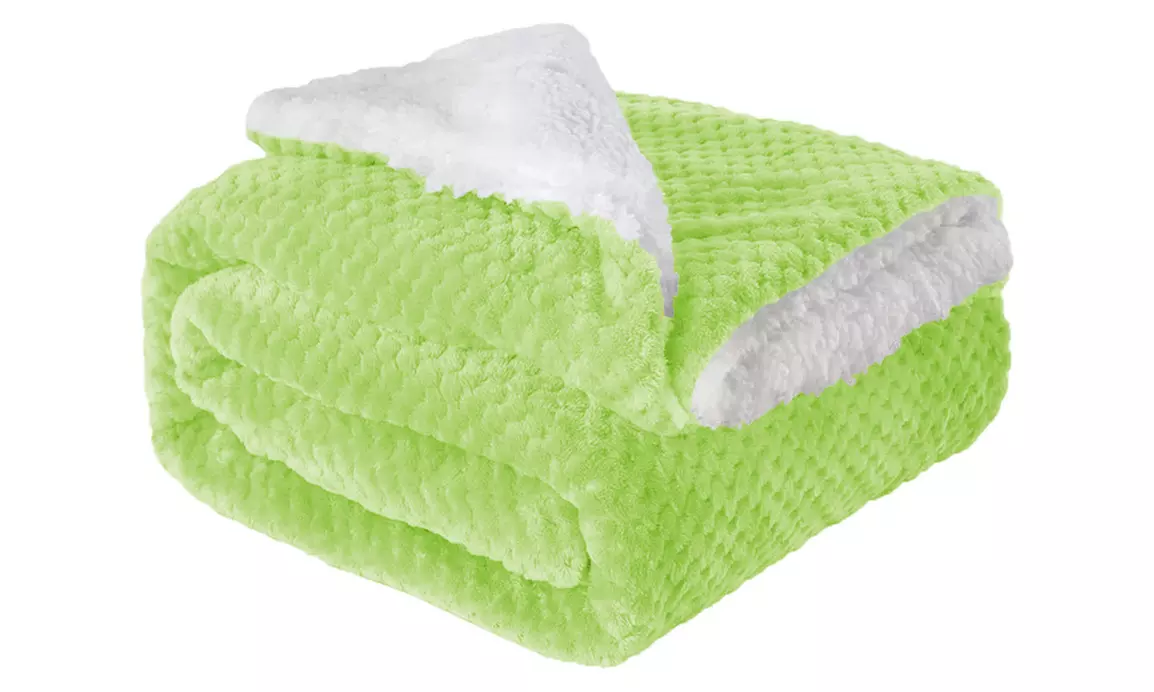 Couverture Sherpa douce double face