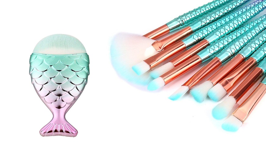 Image 4: 11-Piece Mermaid Brush Set