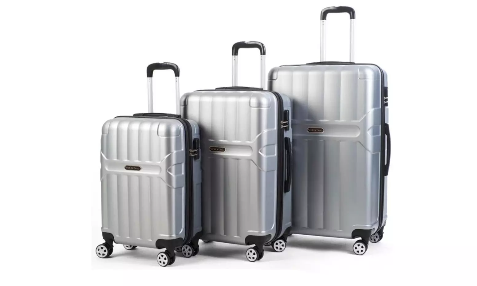 Set de 3 maletas de viaje con 4 ruedas y doble candado (envío gratuito) - Second Medium