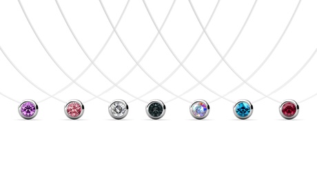 Fino a 3 set di 7 collane Invisible Moon, realizzate con cristalli Swarovski®