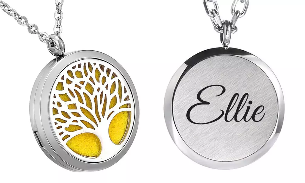 Personalised Aromatherapy Essential Oil Diffuser Necklace: One ($10) or Two ($18) (Don't Pay up to $58.78) - Second Medium