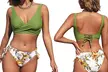 1 ou 2 bikinis col V et taille haute, taille et coloris au choix - Image 7