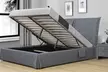 Lit coffre avec drapé et pochettes, matelas en option, livraison offerte - Image 6