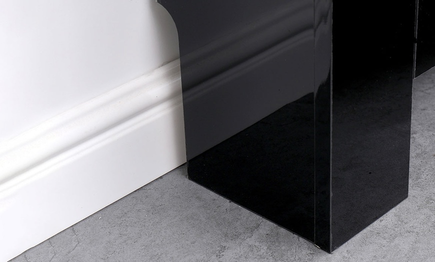 Image 12: High Gloss Black Radiator Cover