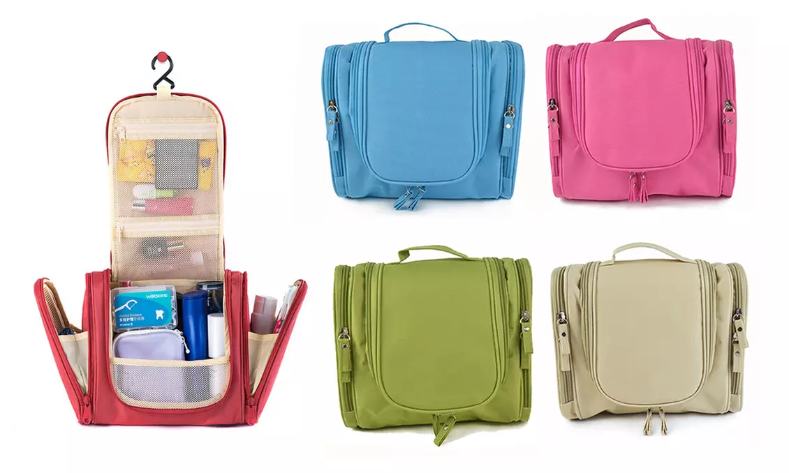 Toilettas met haak in verschillende kleuren voor € 14,99 inclusief verzending (62% korting) - Primary Image