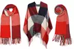 1 o 2 sciarpe a nappe con motivo tartan, disponibile in 4 colori - Image 7