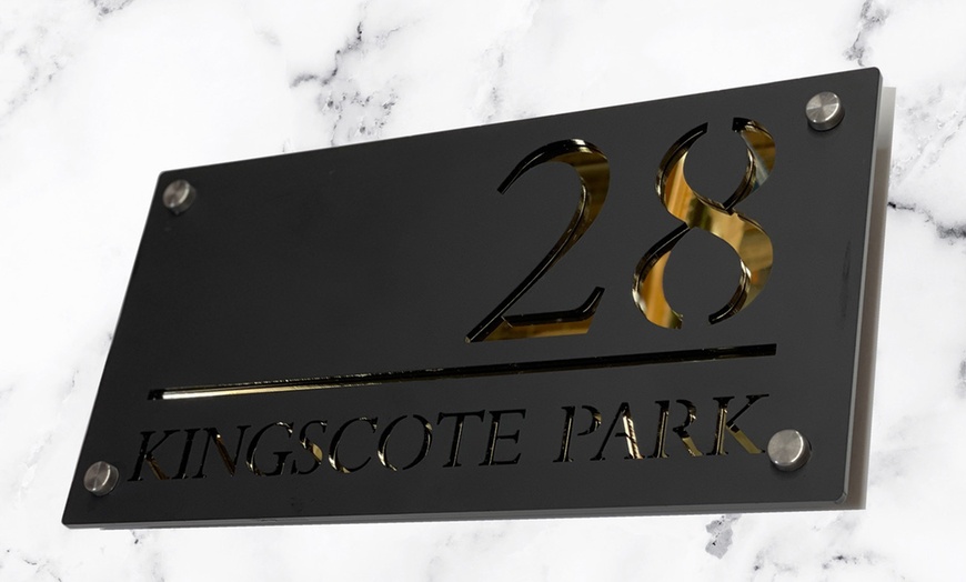 Image 2: Transform Your Space with Deluxe Laser Cut Premium House Signs