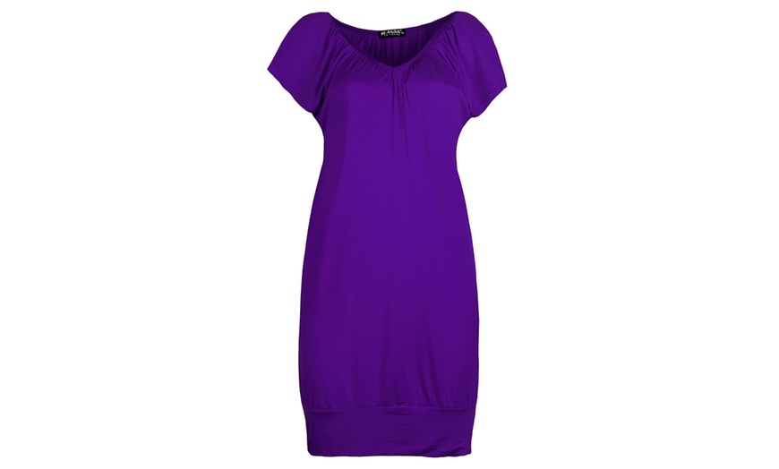 Image 7: Women's V-Neck T-Shirt Dress