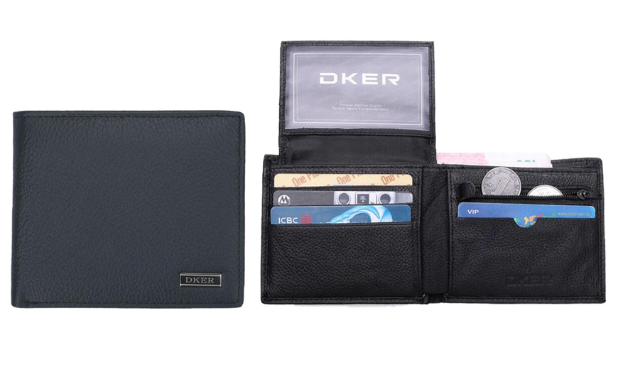 Image 1: Genuine Leather DKER Wallet