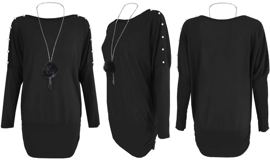 Image 2: Pearl Arms Necklace Jumper
