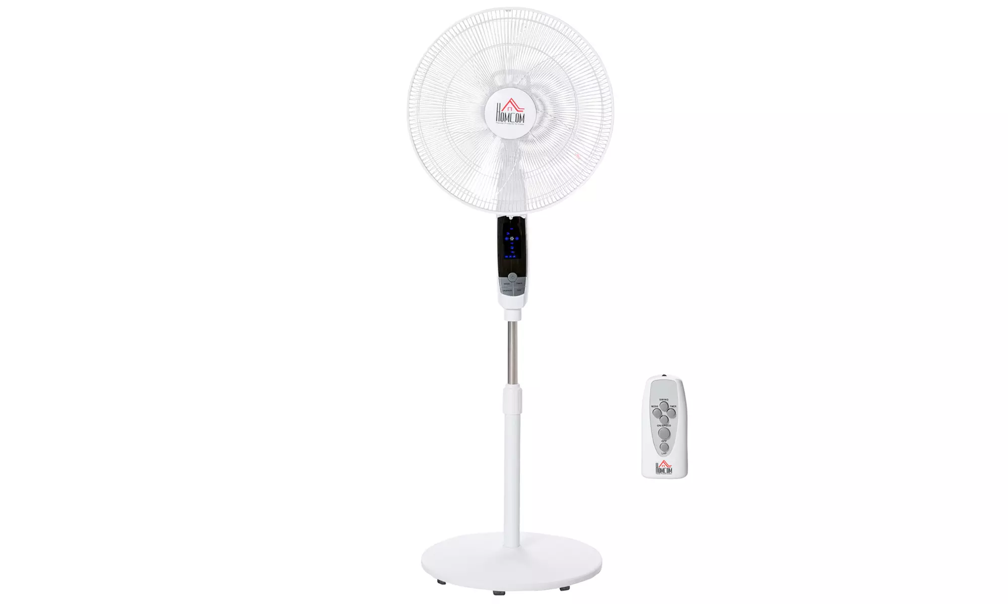 HomCom Oscillating Standing Fan with Remote Control