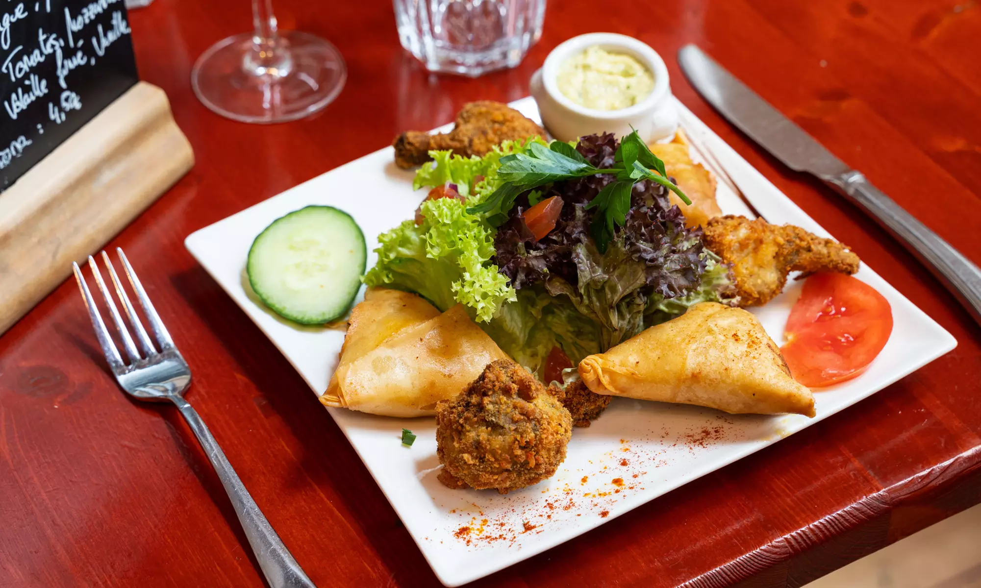 Menu Mauricien en 3 services