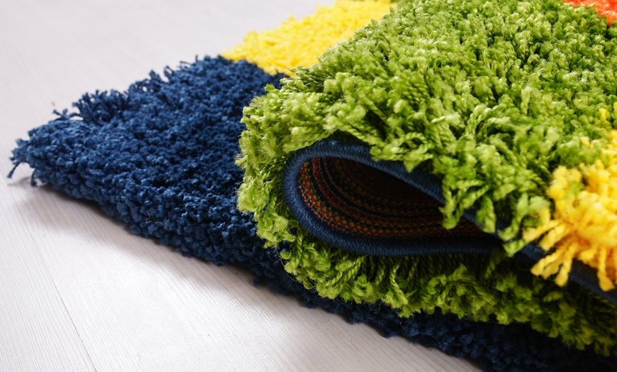 Image 3: Multicolour Shaggy Rug