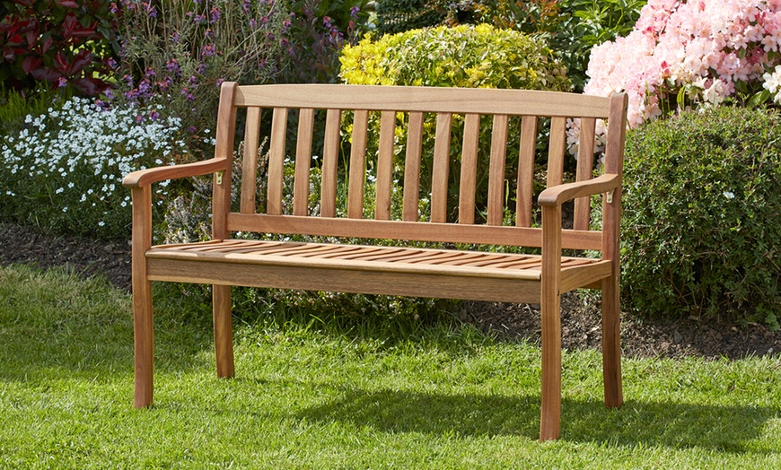 Image 1: Acacia Garden Bench