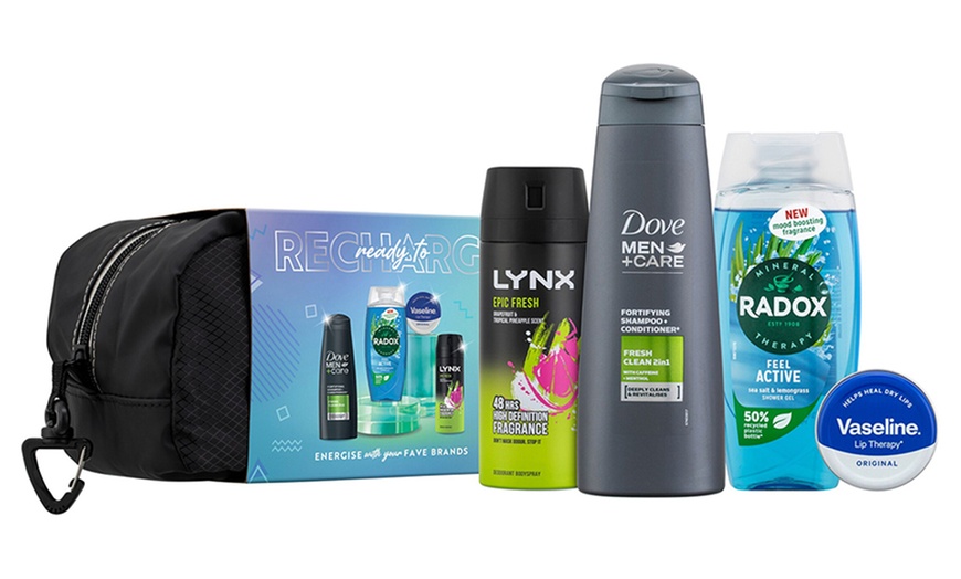 Image 5: Ready to Recharge Multi-Branded Bath and Body Gift Set for Him