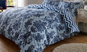 Damask Printed Cushion Cover or Duvet Cover Bedding Set