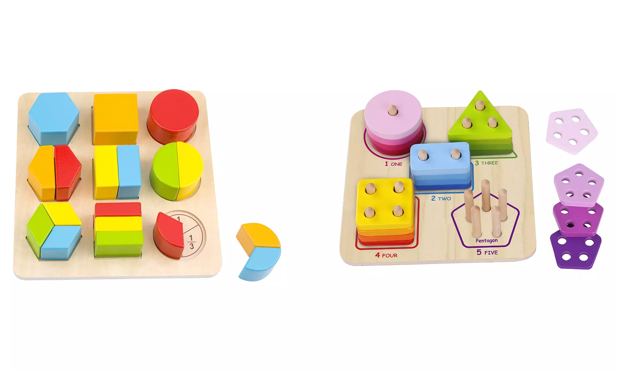 Grand coffret jeux éducatifs en bois Montessori Tooky Toy - Primary Image