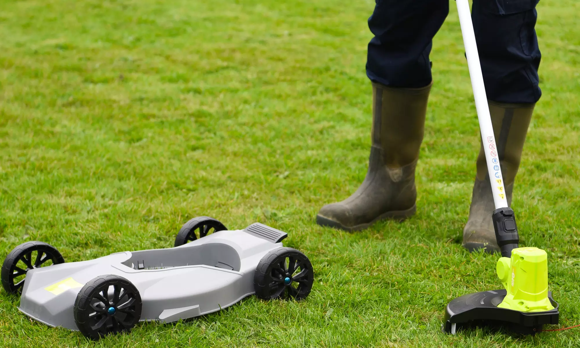 3-in-1 Rechargeable Mower and Grass Trimmer