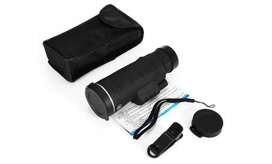 Image 4: Monocular 35 x 50 Telescope Lens and Clip