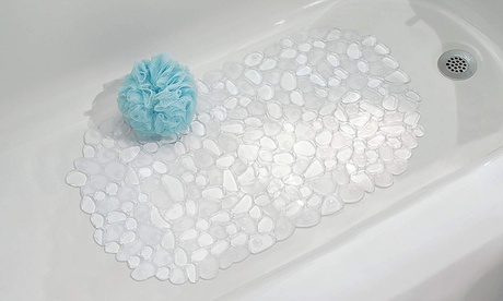 Tappetino da bagno Deluxe antiscivolo effetto ghiaia