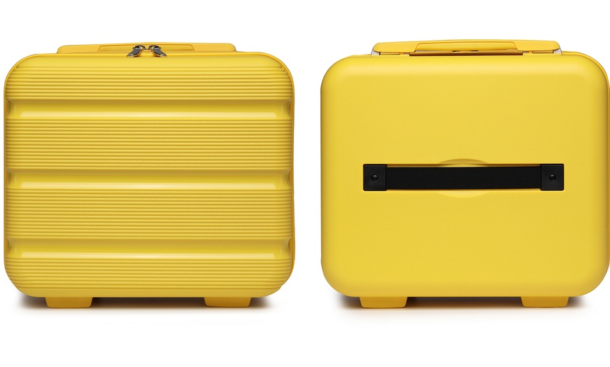 Image 12: One or Four Hard Shell Suitcases with 360° Swivel Wheels