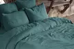 Ensemble de housse de couette, drap housse et taies d'oreiller en coton Oeko-tex, coloris au choix - Second Medium