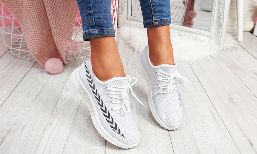 Image 26: Lace-Up Chunky Sole Trainers