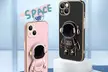 Astronaut Stand Phone Case Plating Silicone Cover For iPhone 12 Pro MAX 11 XS - Second Medium