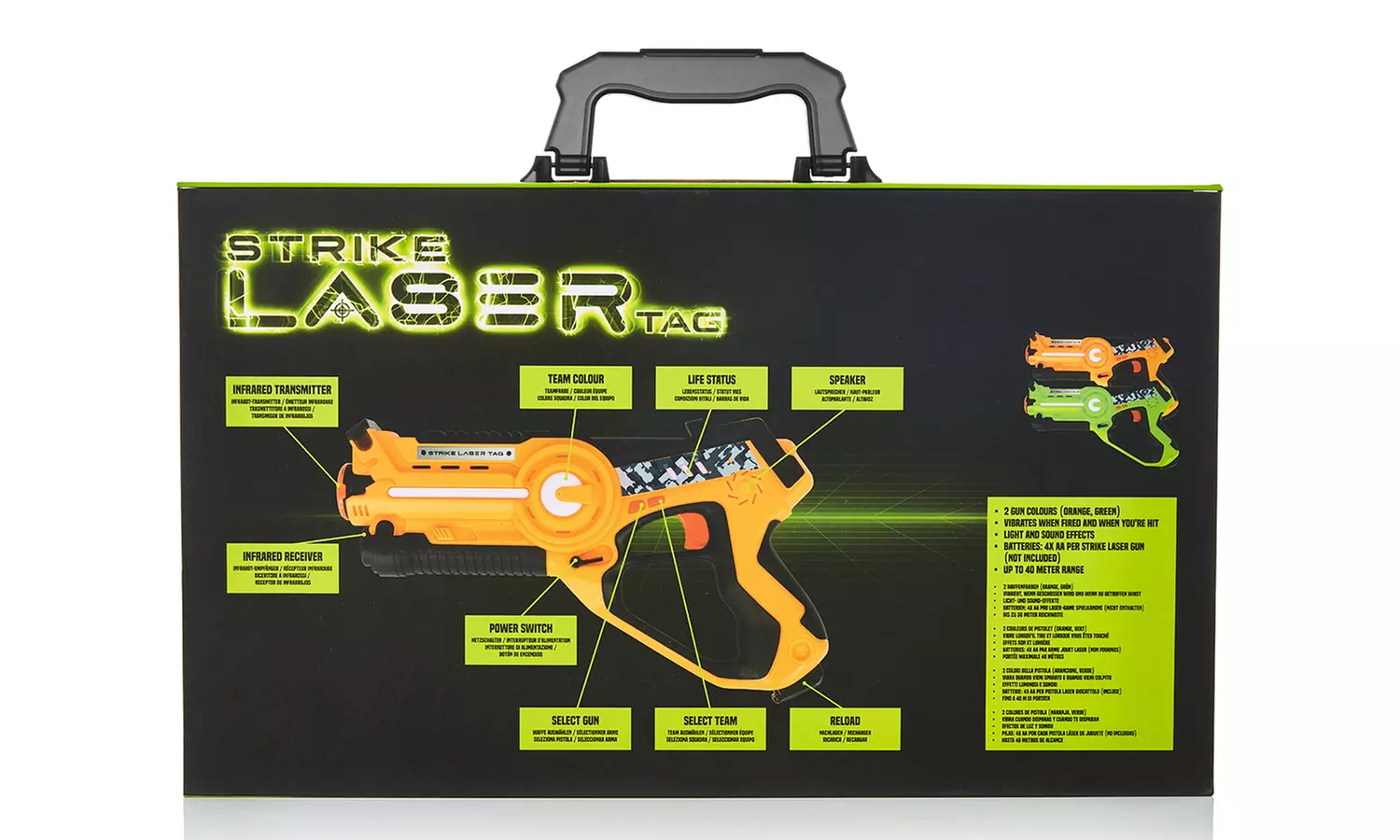 Strike Laser Tag Two Blasters with Carry Box Set - Image 5