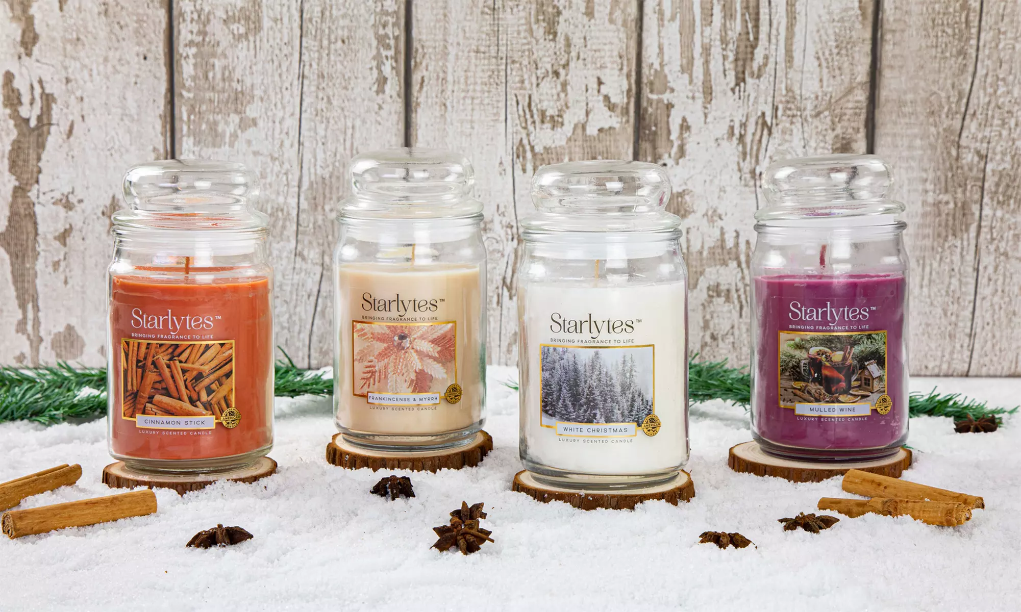 1, 2 ou 4 bougies grandes jarres Starlytes - Primary Image