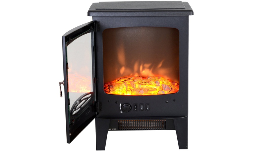 Image 55: HomCom Indoor Fireplace Heater