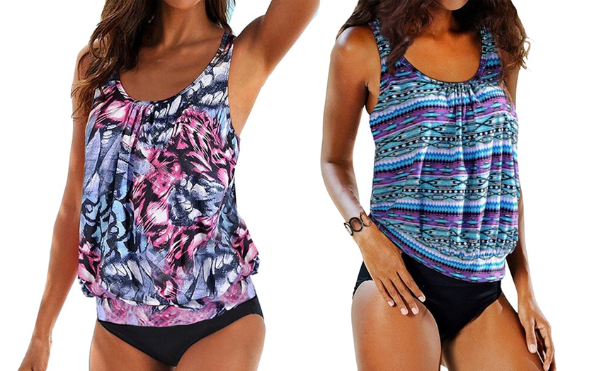 Image 3: Women's Printed Tankinis