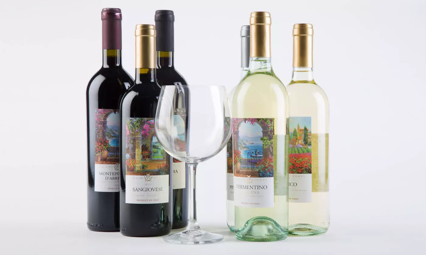 Six Bottles of Red and White Italian Wines with Shipping Included from Barclays Wine (67% Off) - Primary Image