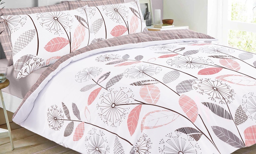 Image 3: Chloe Easy Care Reversible Duvet Set
