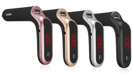 1 o 2 trasmettitori FM bluetooth da auto disponibili in 4 colori