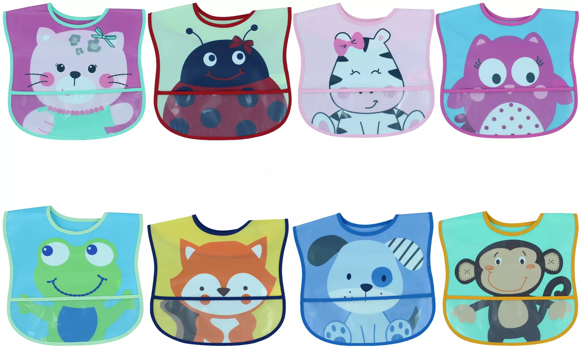 Lovespun Waterproof Baby Bibs (4-Pack) - Primary Image